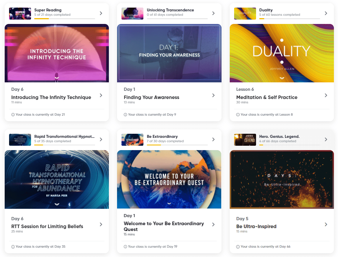 mindvalley courses and modules